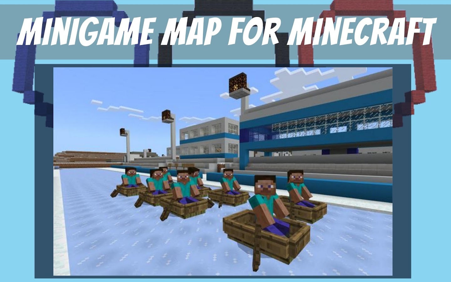 Winter Sports Stadium - Mini game map for mcpe截图4