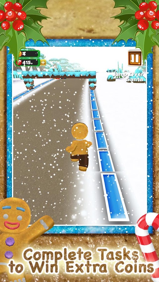 3D Gingerbread Dash Game FREE截图4