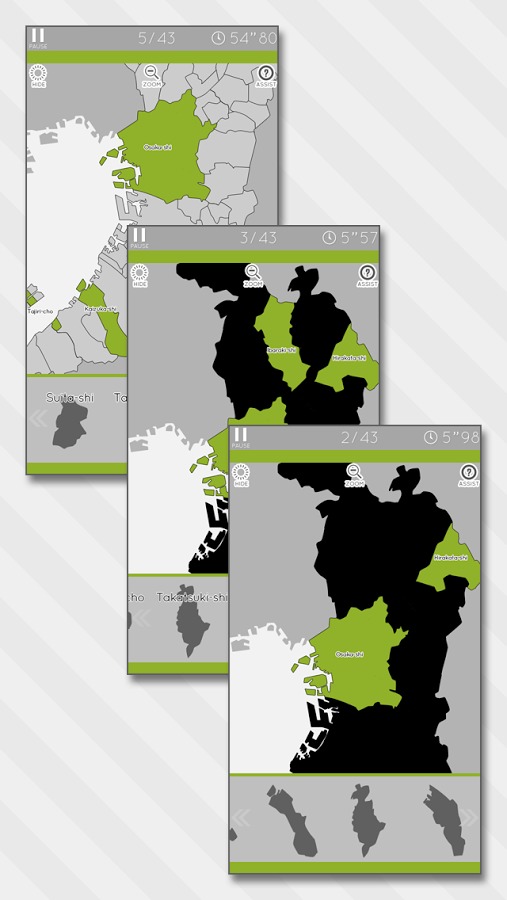 EnjoyLearning Osaka Map Puzzle截图2