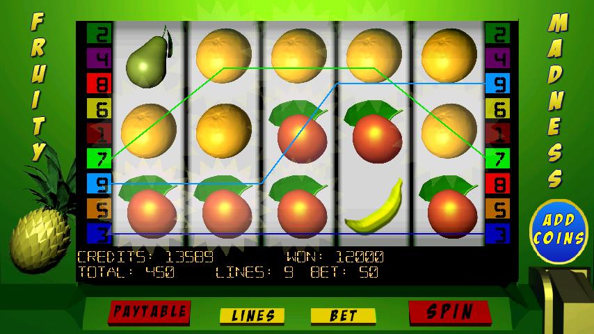 Fruity Madness Slots Lite截图1