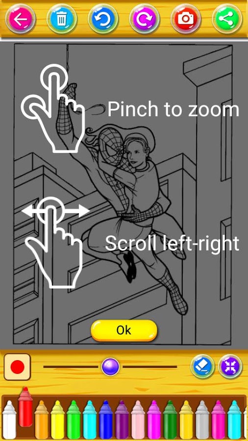 The amazing spider hero Coloring Pages截图2