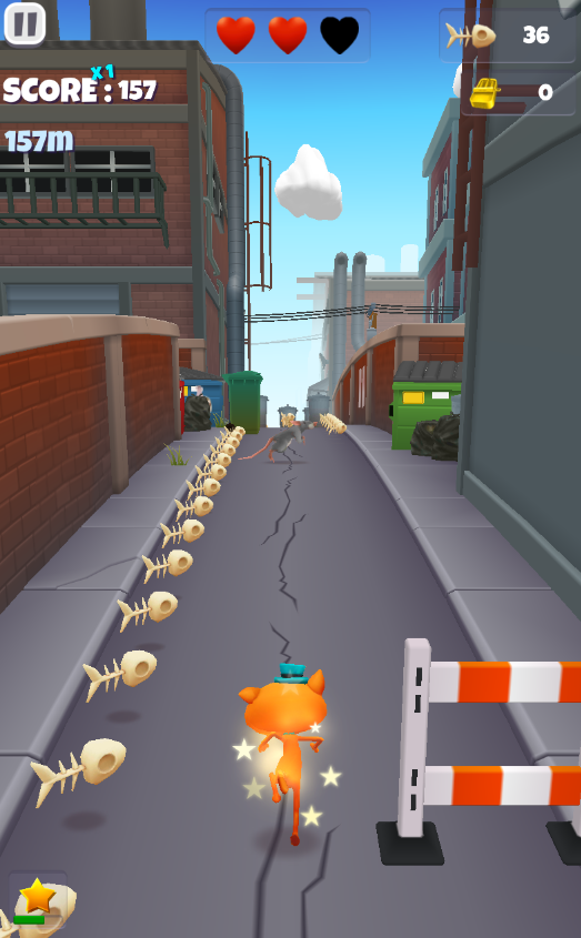 Super cat surfer. Cats crash the street!截图4