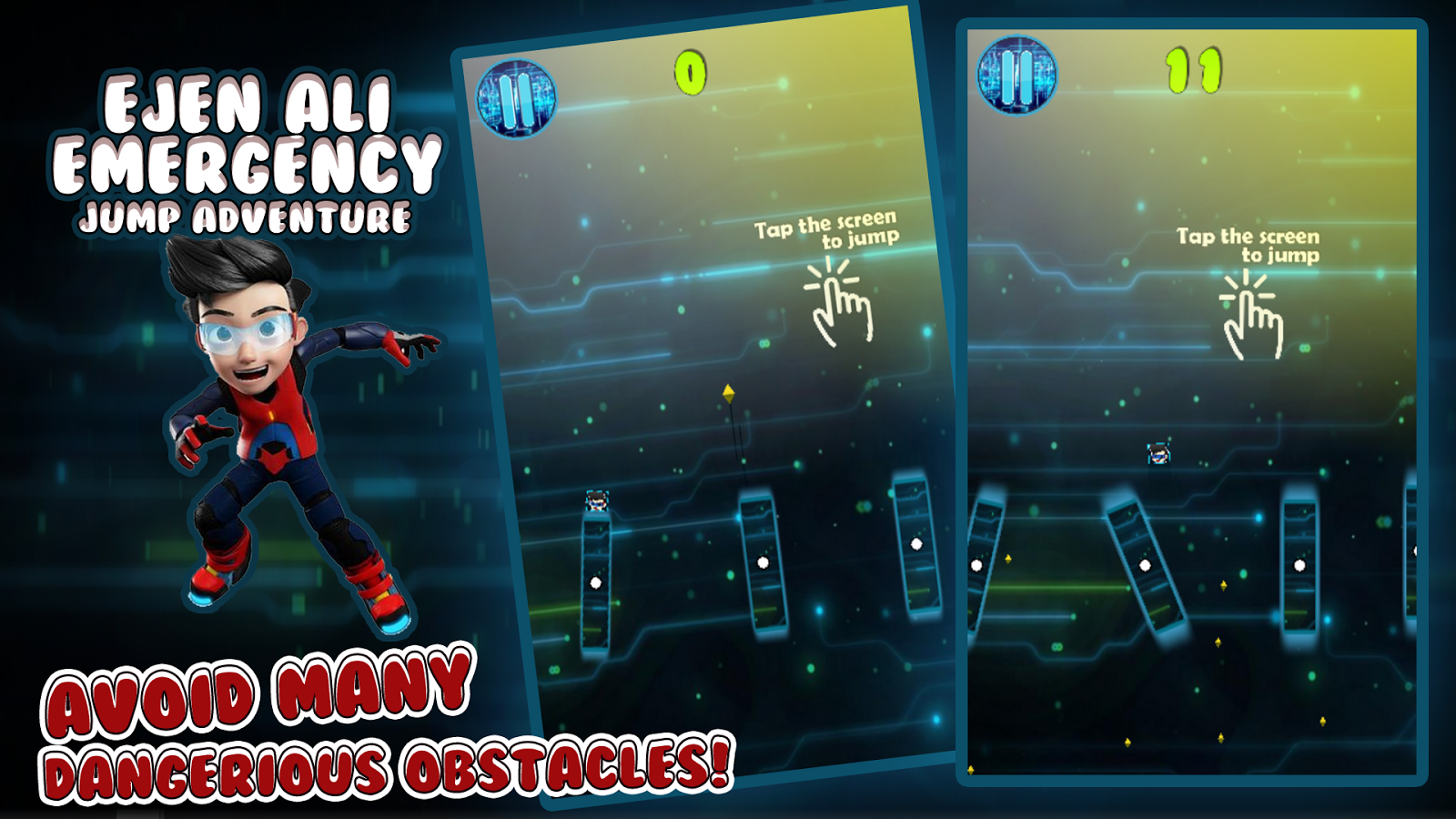 Super Ejen Ali Adventure : Emergency Jump截图1