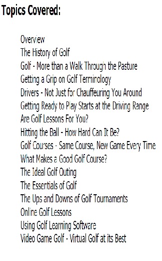 All About Golf: Your Guide截图2