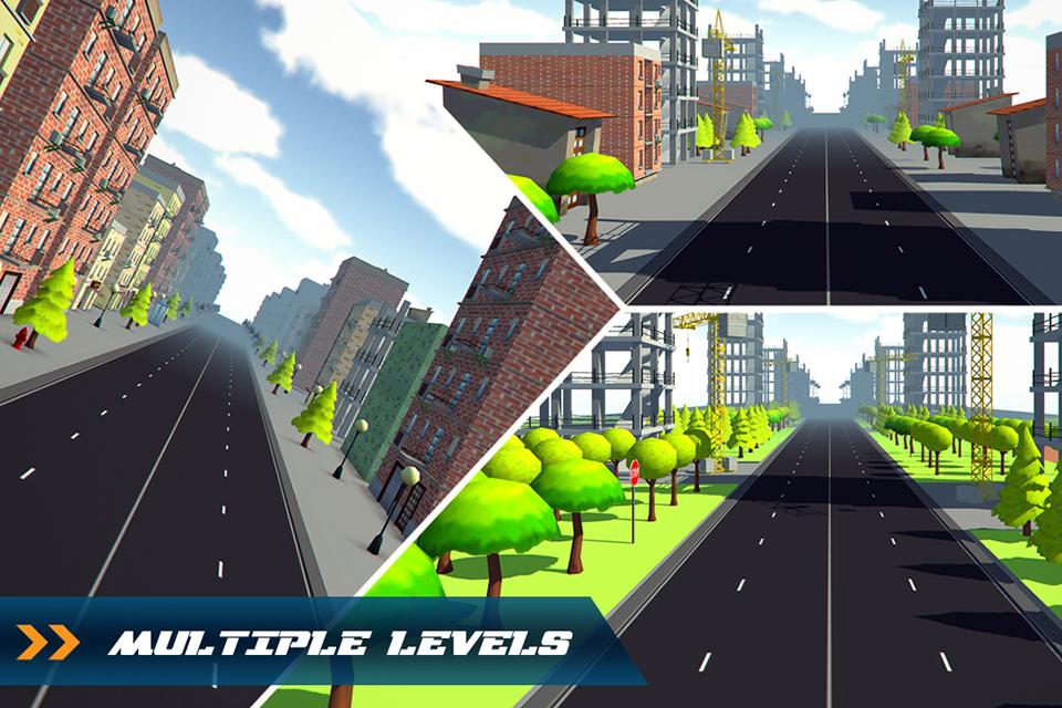 3D Traffic Toon Racer 2015截图5