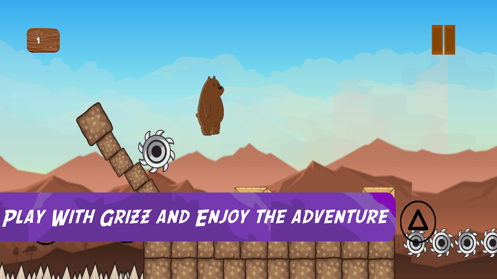 Grizz The Bear in Super Runner Bare Bear Adventure截图5