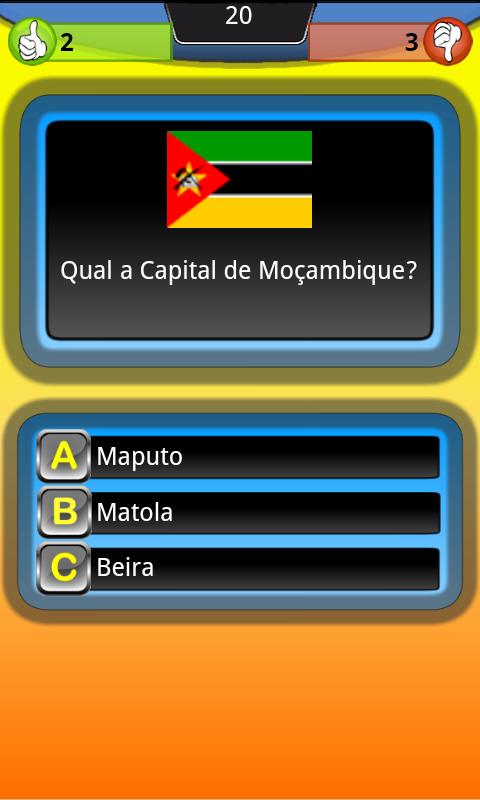 Jogo Trivia Quiz Capitais截图4