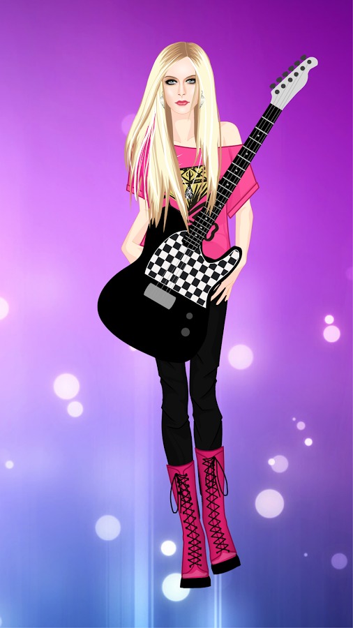 Avril Lavigne Dress up game截图3