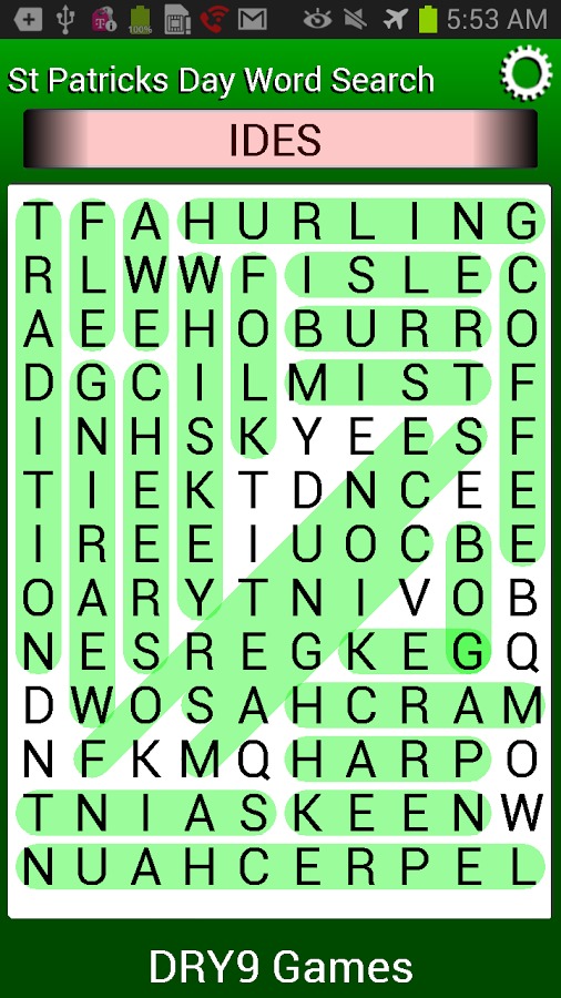 St Patrick's Day Word Search截图2