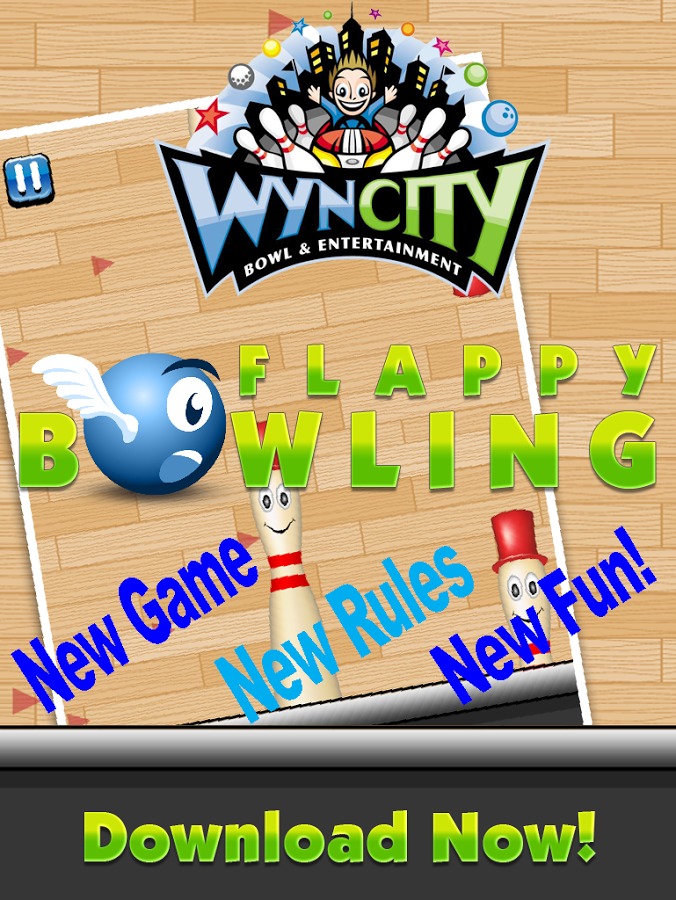 Flappy Bowling FREE - WynCity截图4