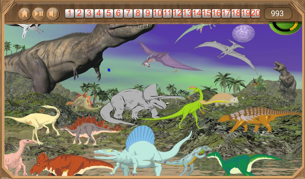 Dinosaur World Hidden Numbers截图4