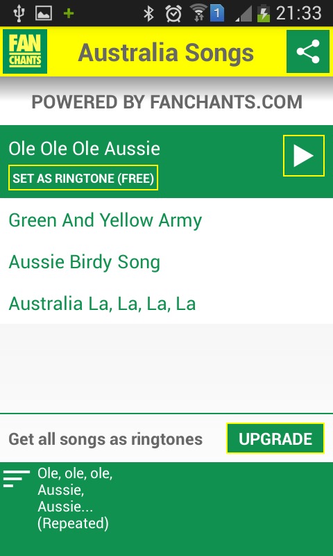 Australia Football Ringtones截图1