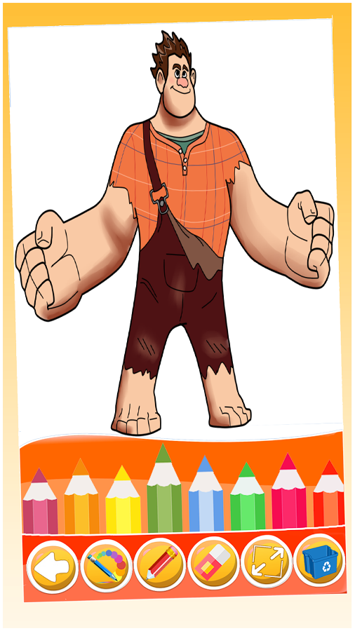 coloring wreck it ralph for fans截图1