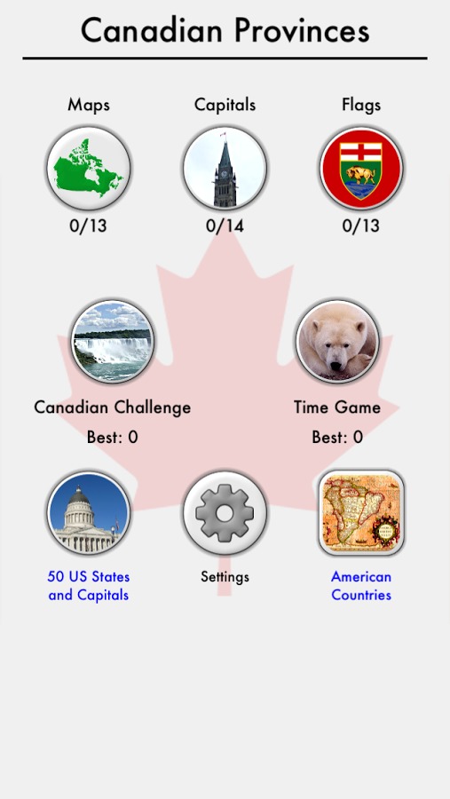 Canadian Provinces Territories截图3