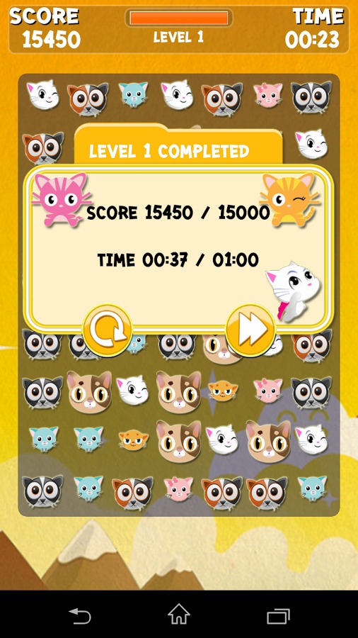 Lovely Kitty Crush :Game Match截图2