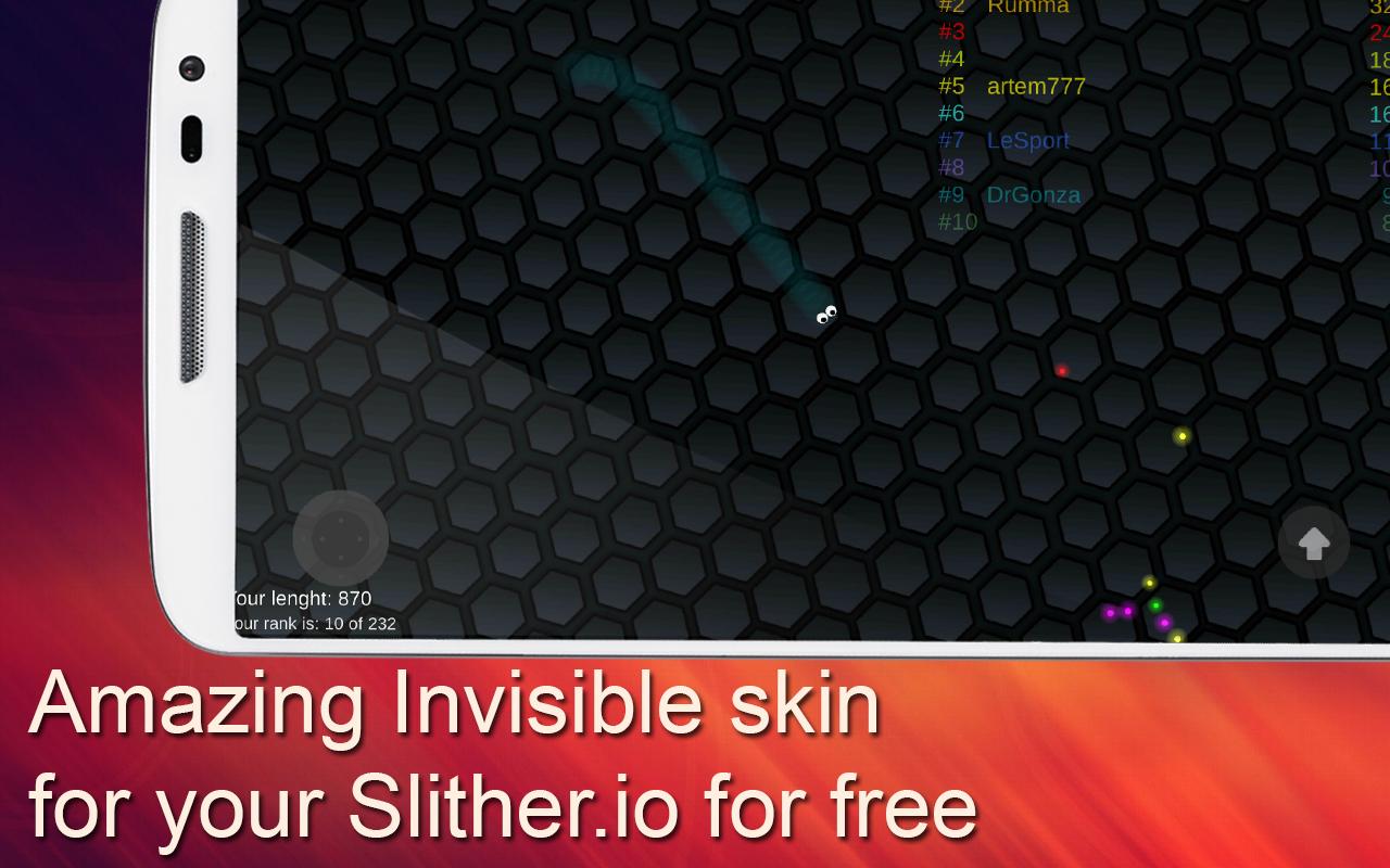 Invisible Cover for Super Slither io截图4