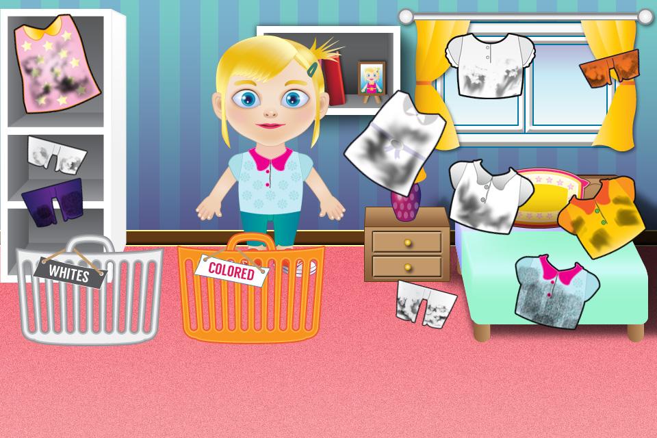 Washing Clothes Kids Games截图1