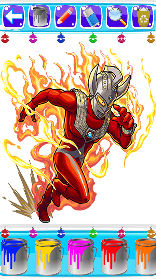 learn to color ultraman zero fans截图5