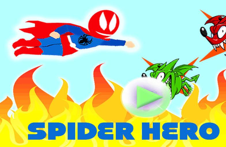 Spider hero man flying game截图1