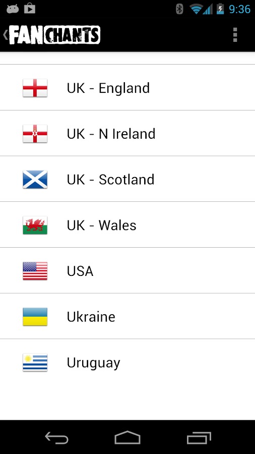 FanChants Free Football Songs截图2