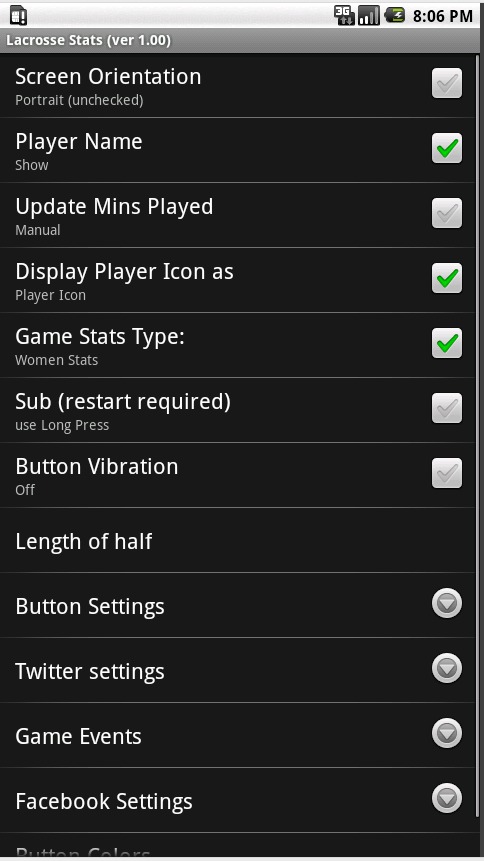 Lacrosse Stats Lite截图3