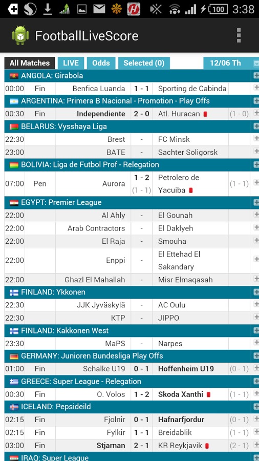 FB Livescore world cup2014截图1