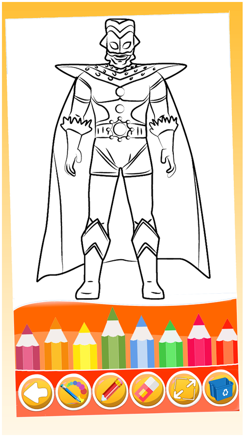 how to color ultraman zero fans截图1