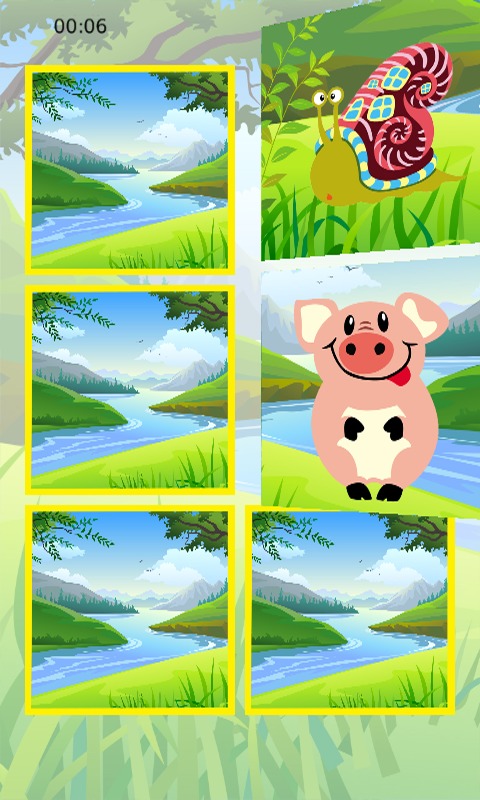 Fun Animal Memory Puzzle截图2