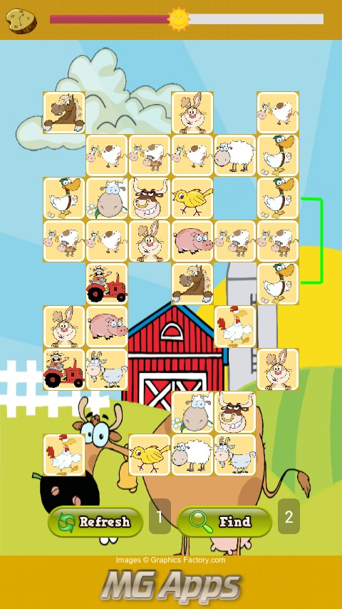 Cute Farm Animals Match截图3