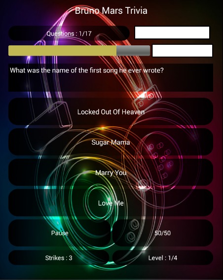 Bruno Mars Trivia截图3