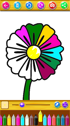 Flower Coloring Pages For Kids截图1