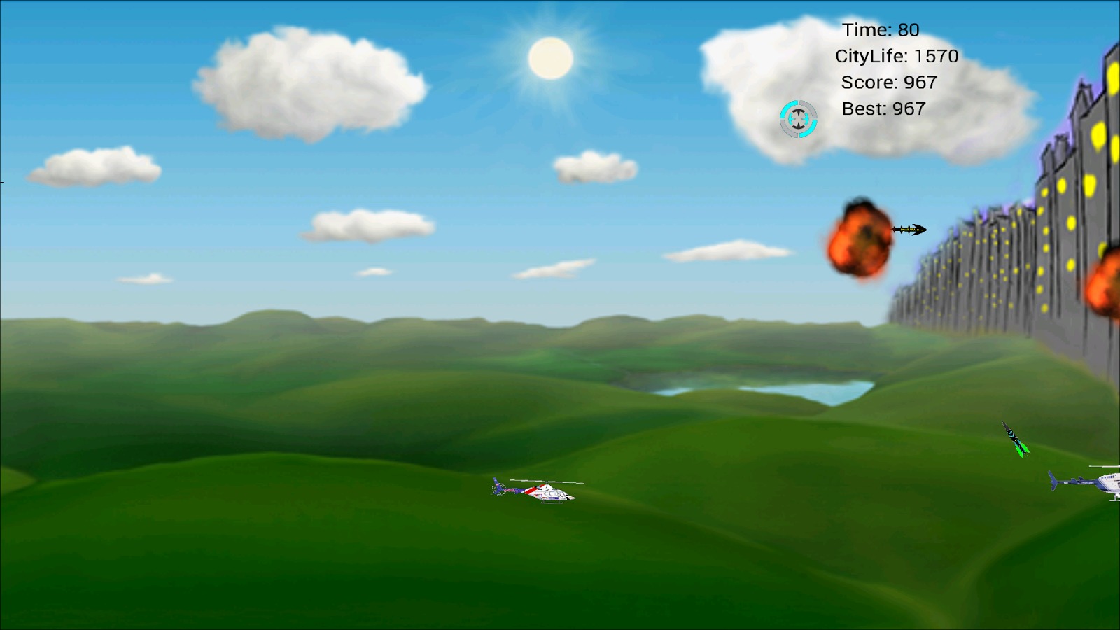 HeliWars - Helicopter Game截图3