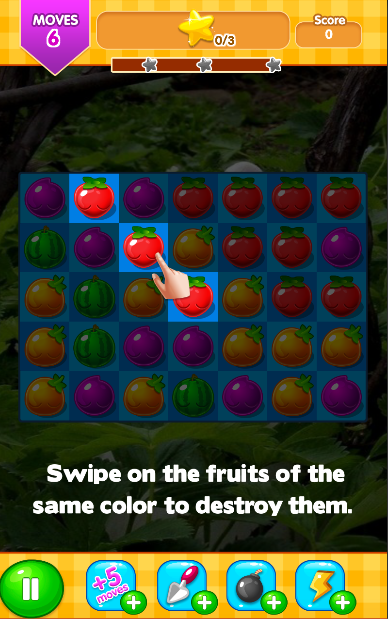 Peter Rabbit Fruit : Match 3 game截图1