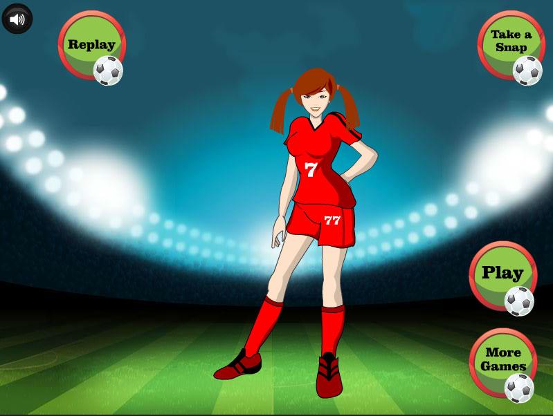 Girl Footballer Dressup截图1