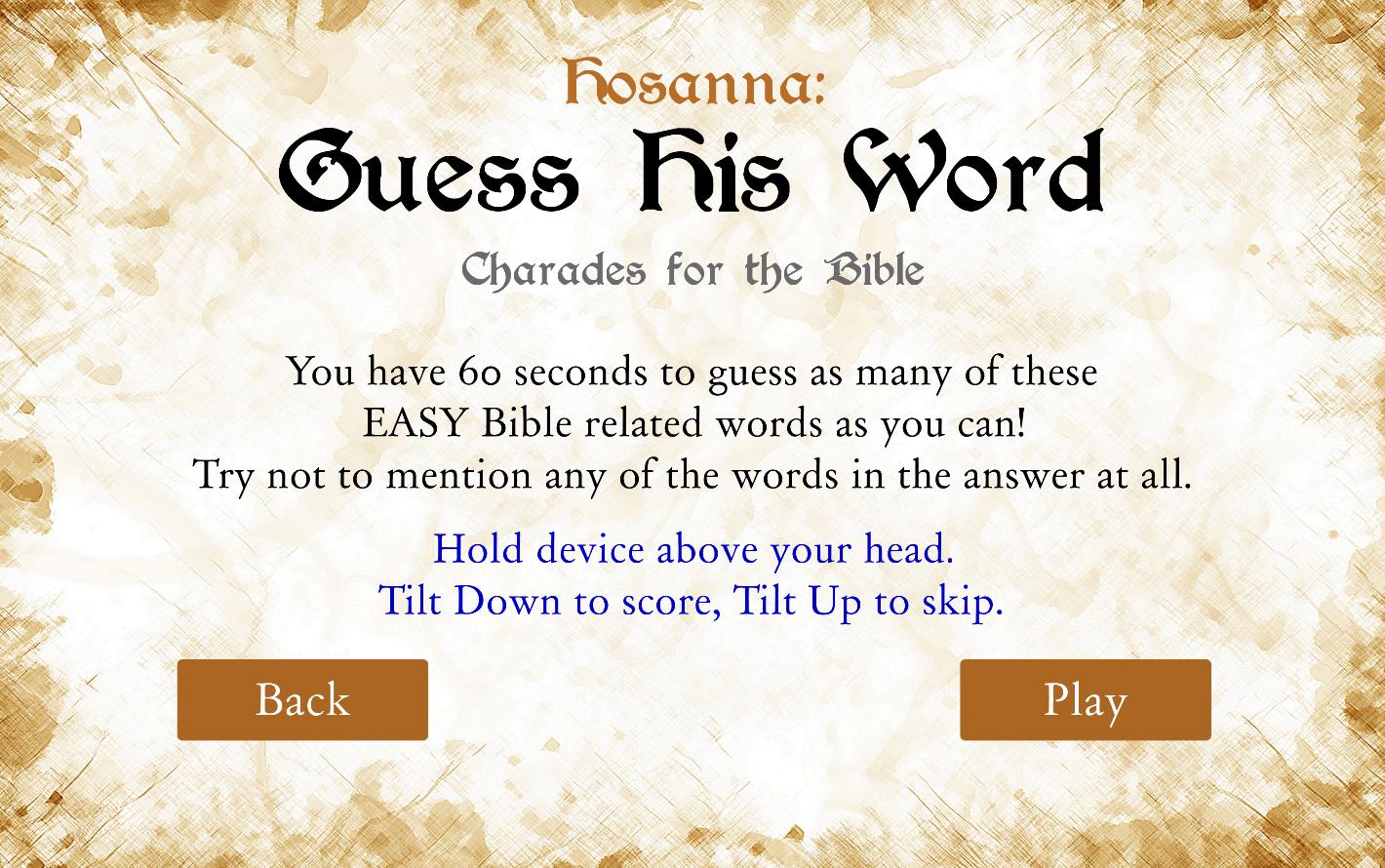 Hosanna: Guess His Word截图4