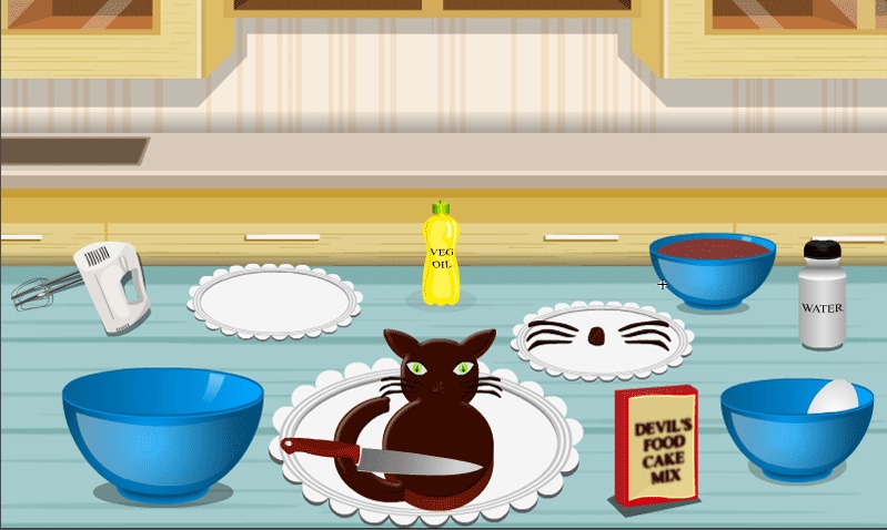 Cooking Game Black Cat Cake截图5