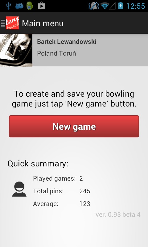 Tenpin Bowling Tracker Lite截图1