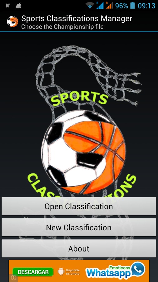 Sports Classifications Manager截图1