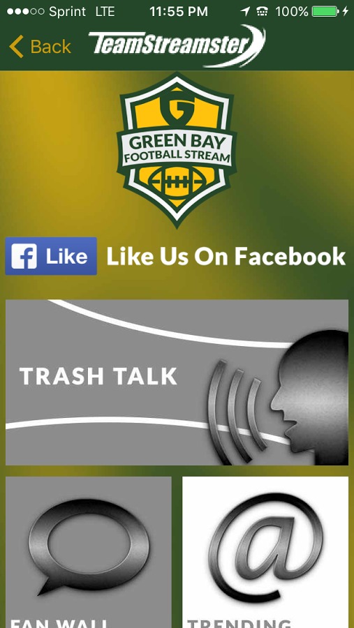 Green Bay Football STREAM截图4