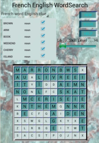 French English WordSearch截图3