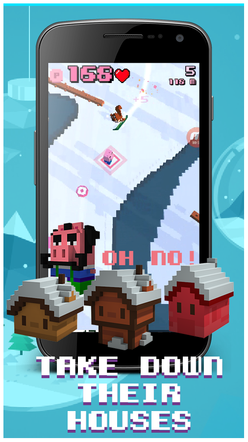 Three Little Pigs: the Snowboard Run截图3