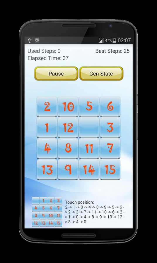 Solve 15 Puzzle截图5