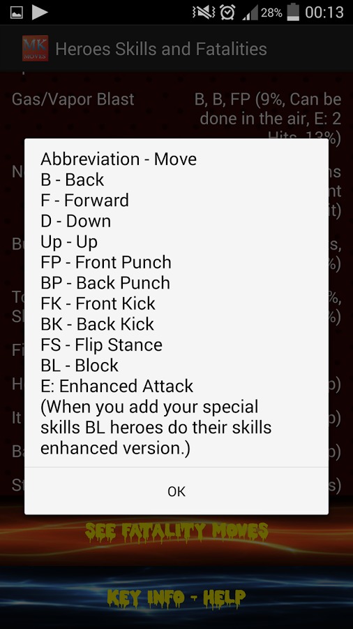 Moves for Mortal Kombat截图3