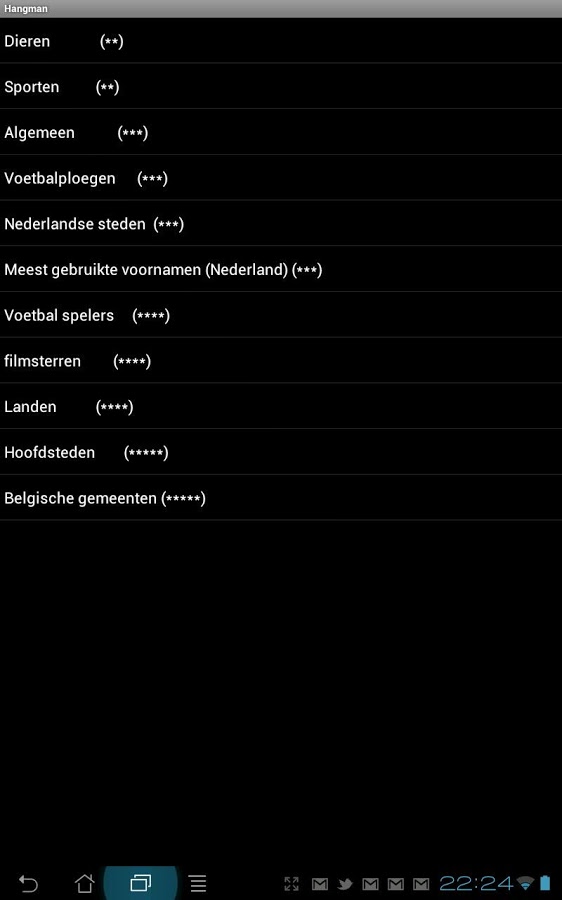 Hangman Highscore截图5