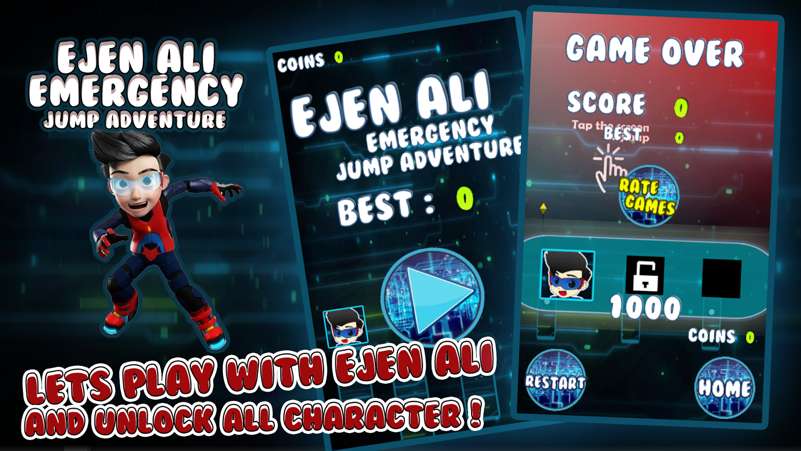 Super Ejen Ali Adventure : Emergency Jump截图2