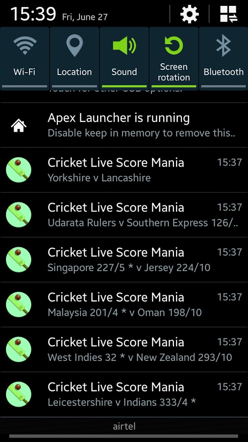 Cricket Live Score Mania截图1