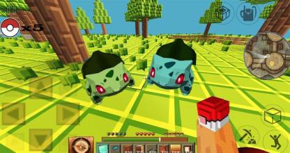 Pixelmon craft & build town 3D: story mod world pe截图2