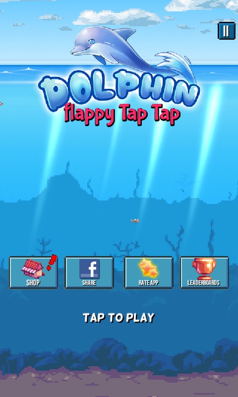 Dolphin Flappy Tap Fish截图1