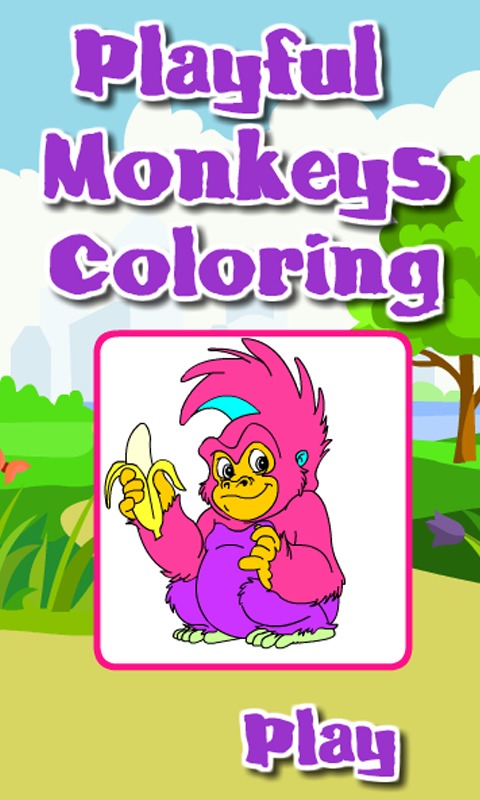 Coloring Playful Monkeys截图1