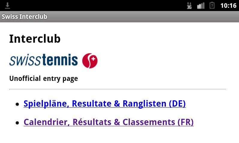 Swiss Tennis Interclub 2014截图1